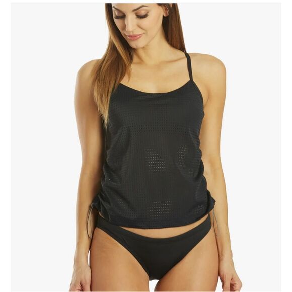 NWT-Nike Swim Essentials Women's Layered Tankini- size Medium 💙 Photo Blue - Picture 15 of 16